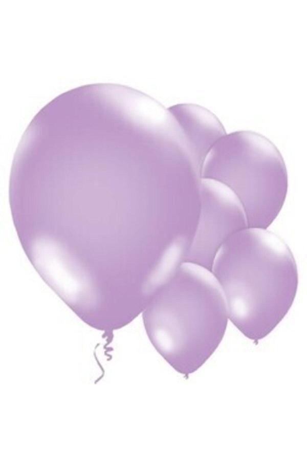 Parti Sürprizi Lila Metalik Balon 10'lu - Image 1