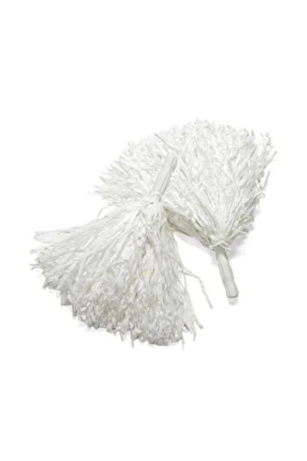 Parti Sürprizi 23 Nisan Beyaz Ponpon 2 Adet - Image 1