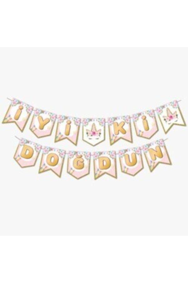 Unıcorn Partisi Iyi Ki Doğdun Banner 190 cm - Image 1