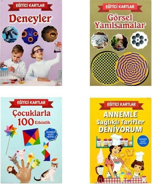 Temel +5 Yaş Deney - Tarif ve Görsel Etkinlik Kartları 4'lü Set - Image 1