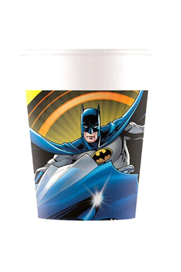 Parti Sürprizi Yeni Seri Batman Temalı Bardak 8 Adet - Image 1