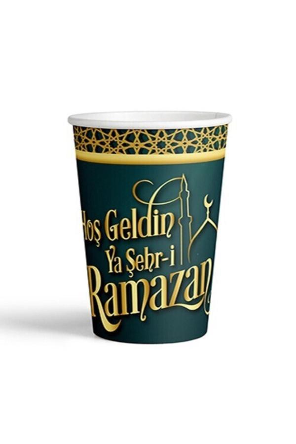 Parti Sürprizi Hoş Geldin Ramazan Karton Bardak 8 Adet - Image 1