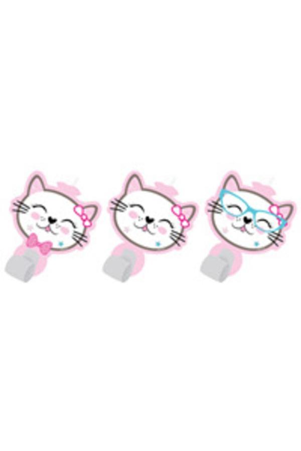 Parti Sürprizi Kedicikler Partisi Düdük 6 Adet - Image 1