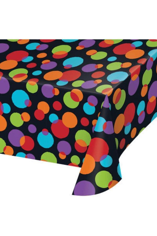 Parti Sürprizi Işıltılı Balonlar Masa Örtüsü 137x259 Cm - Image 1
