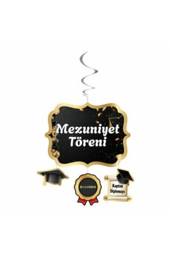 Parti Sürprizi Mezuniyet Töreni Asmalı Tavan Süs Set - Image 1