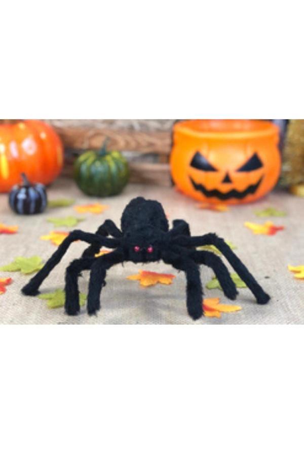 Parti Sürprizi Halloween Cadılar Bayramı Siyah Örümcek 30 Cm 1 Adet - Image 1