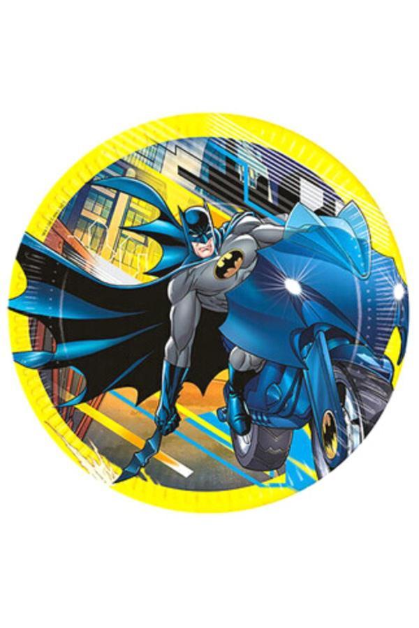 Parti Sürprizi Yeni Seri Batman Temalı Tabak 8 Adet - Image 1