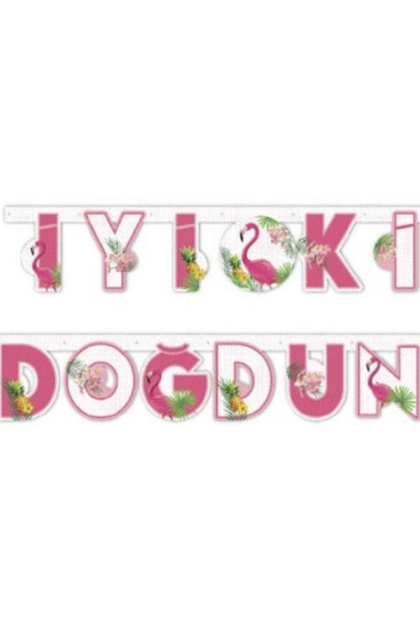 Parti Sürprizi Flamingo Ve Arkadaşları İyi Ki Doğdun Afiş - Image 1