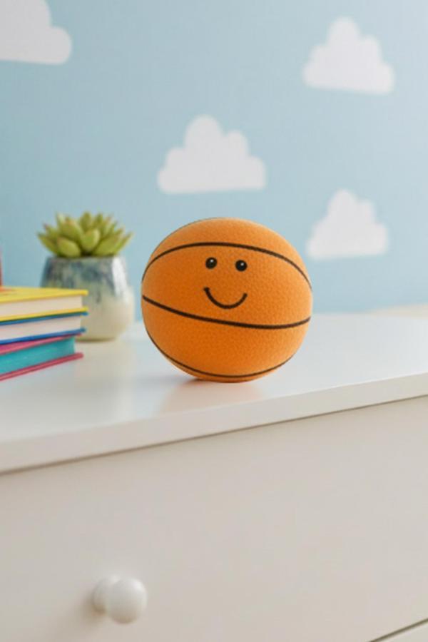 Peluş Basketbol Topu Oyuncak Yastık Dekoratif Spor Figürü Hediyelik Eşya - Image 1