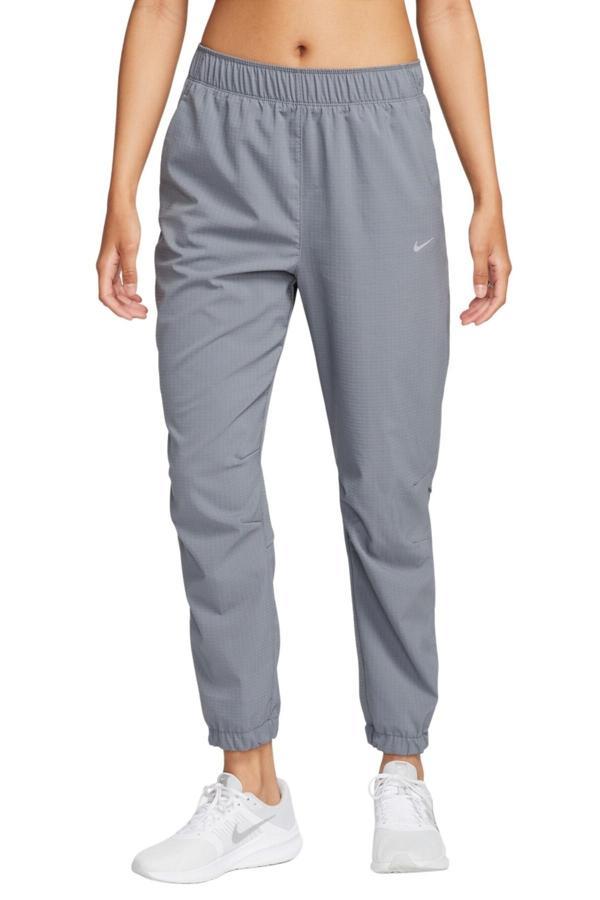 Nike Dri Fit Fast Women's Mid Rise 7/8 Warm Up Running Trousers Kadın Dokuma Reflektörlü Koşu Eşofman Altı Gri - Image 1