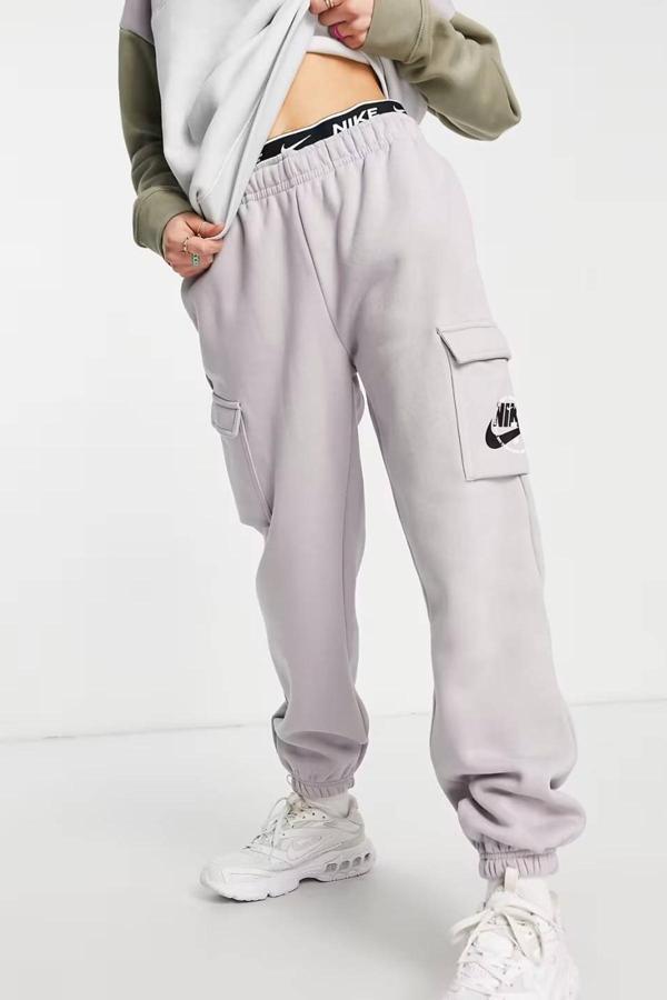 Nike Sportswear Graphic Fleece Cargo Womens Pant Kadın Eşofman Altı Lila - Image 1