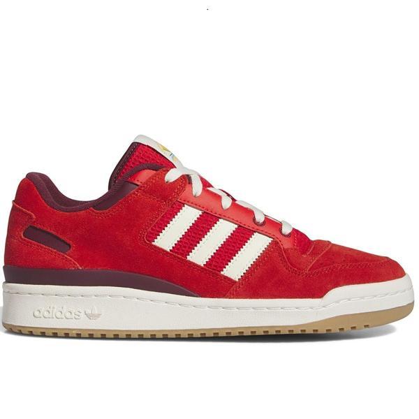 Adidas Forum Low CL Leather Mens Sneaker Hakiki Deri Erkek Günlük Spor Ayakkabı Kırmızı - Image 1