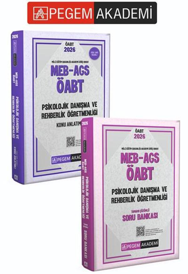 PEGEM AKADEMİ 2026 MEB AGS ÖABT Psikolojik Danışma ve Rehberlik Konu Anlatımlı + 2026 MEB AGS ÖABT P - Pegem Akademi Yayıncılık - Image 1