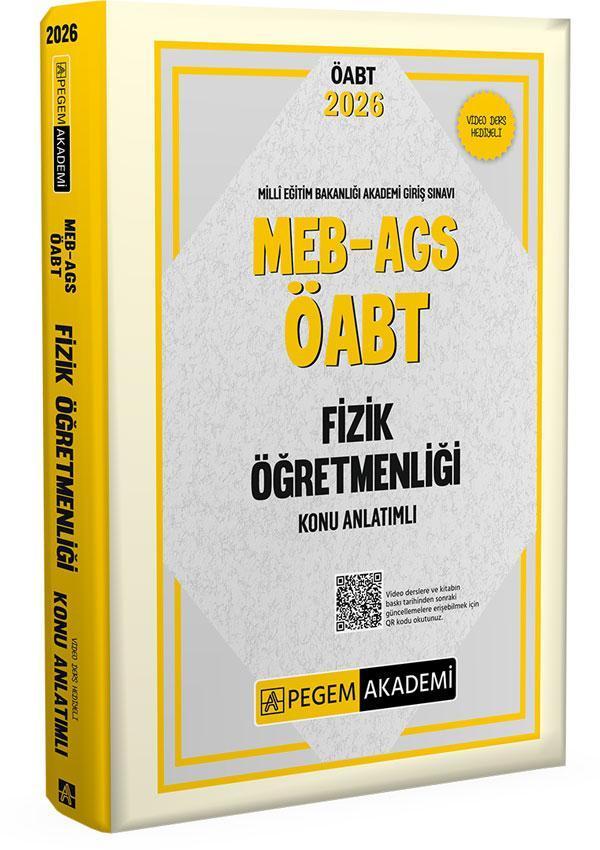 2026 MEB AGS ÖABT Fizik Öğretmenliği Konu Anlatımlı - Pegem Akademi Yayıncılık - Image 1