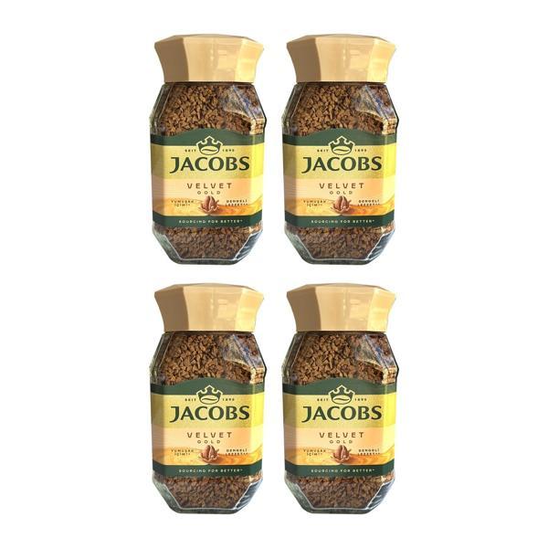 Jacobs Velvet Gold 100 gr Çözünebilir Kahve x 4 Adet - Image 1