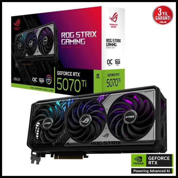 Asus Rog-strıx-rtx5070tı-o16g-gamıng, 16gb, 256bit, Gddr7, 2xhdmı, 3xdp Gamıng Ekran Kartı - Image 1