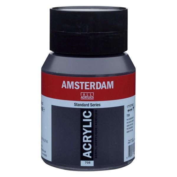 Supertrend Amsterdam Akrilik Boya 500 ml. 708 Payne's Grey - Image 1