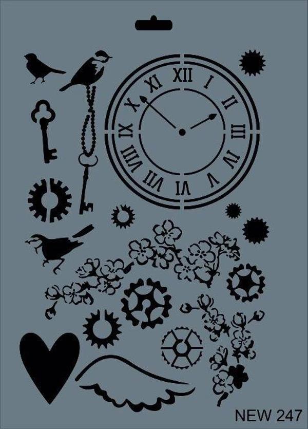 Supertrend Stencil Boyama Şablonu 25x35 cm. NEW-247 - Image 1