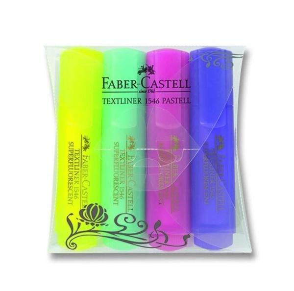 Supertrend Textliner 1546 Fosforlu Kalem Seti 4 Renk Pastel Renkler - Image 1
