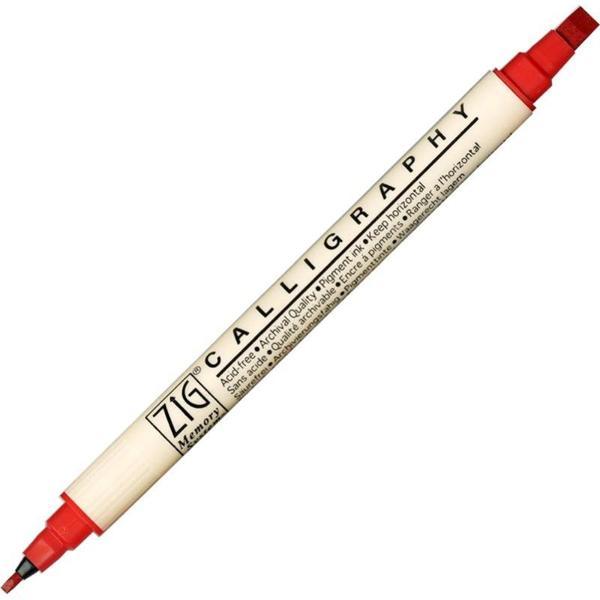 Supertrend Calligraphy Çift Uçlu Kaligrafi Kalemi 2 mm. + 5 mm. 020 Pure Red - Image 1