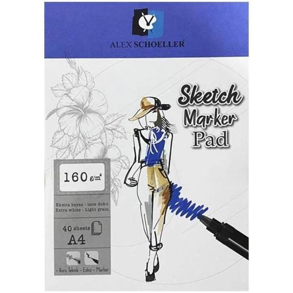 Supertrend Sketch Marker Defteri Pad 160 gr. A4 40 yp. - Image 1