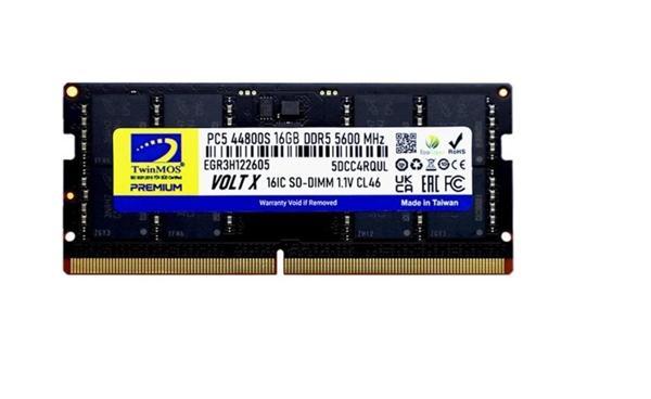 TwinMOS DDR5 16GB 5600MHz CL46 TMD516GB5600S46 Notebook Ram - Image 1
