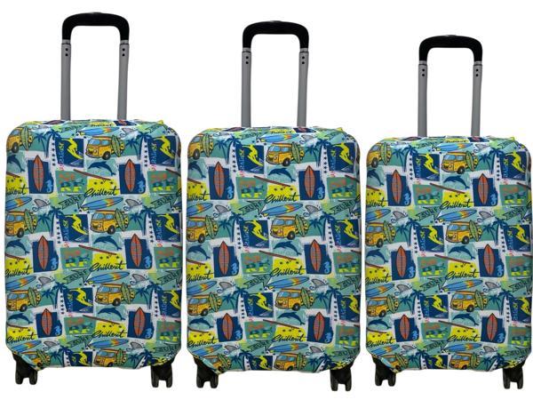 Pai Valiz & Bavul Kılıfı, Valiz & Bavul Koruyucu Set Kabin Boy, Orta Boy, Büyük Boy - Surf - Image 1