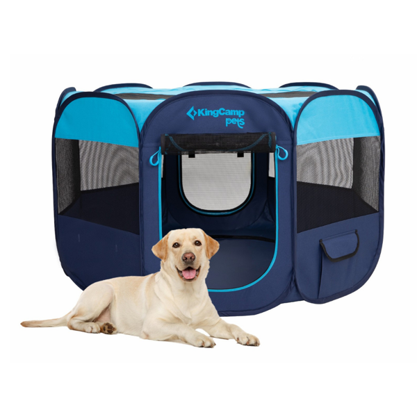 KingCamp PETS Ancona L Portatif Köpek Çadırı Blue - Image 1