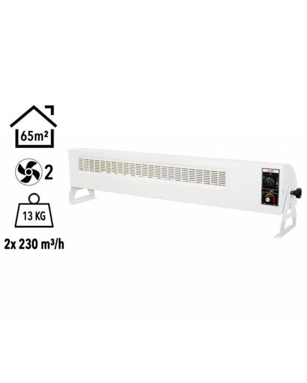 Heatbox 360 6000W Monofaze Elektrikli Fanlı Isıtıcı Krem - Image 1