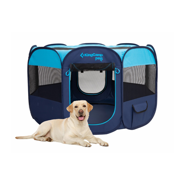KingCamp PETS Ancona M Portatif Köpek Çadırı Blue - Image 1