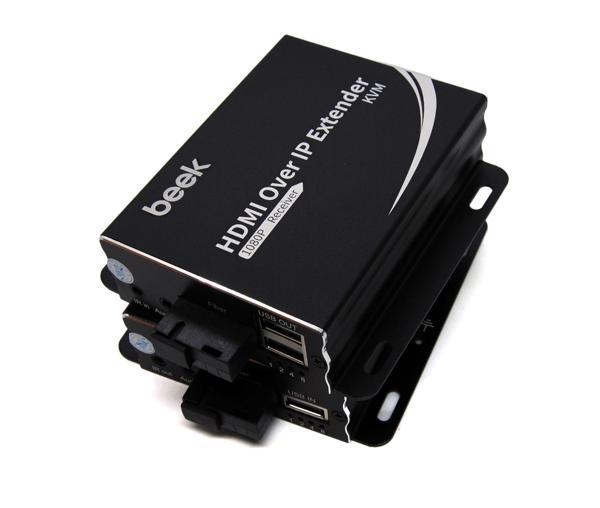 Beek IP HDMI KVM Fiber Sinyal Uzatma Cihazı, Single Mode, SC, 20km, 1080PBeek IP HDMI KVM Fiber Extender 20KM 1080P - Image 1
