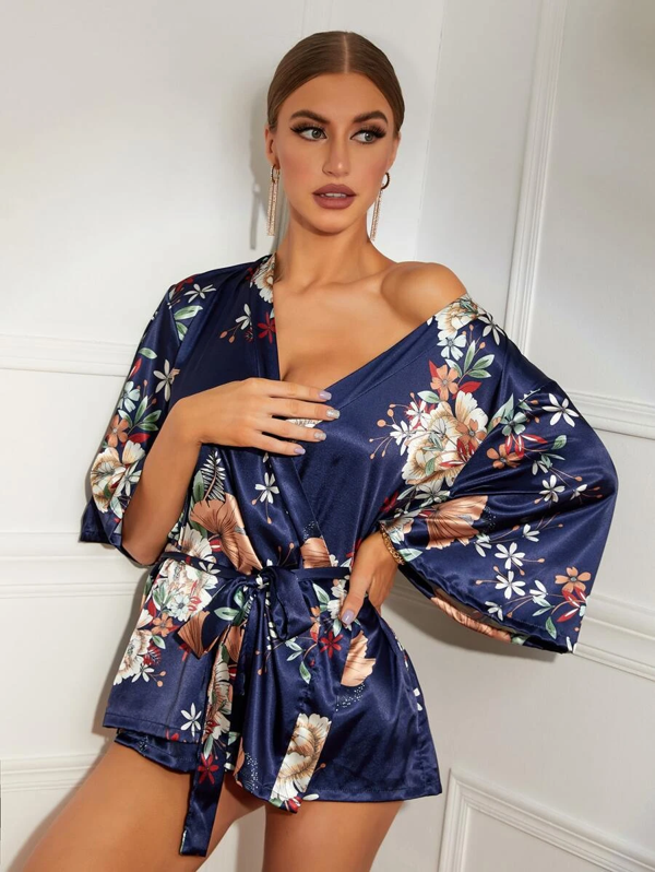 ÇİÇEK DESENLİ SABAHLIK 8330 - Image 1