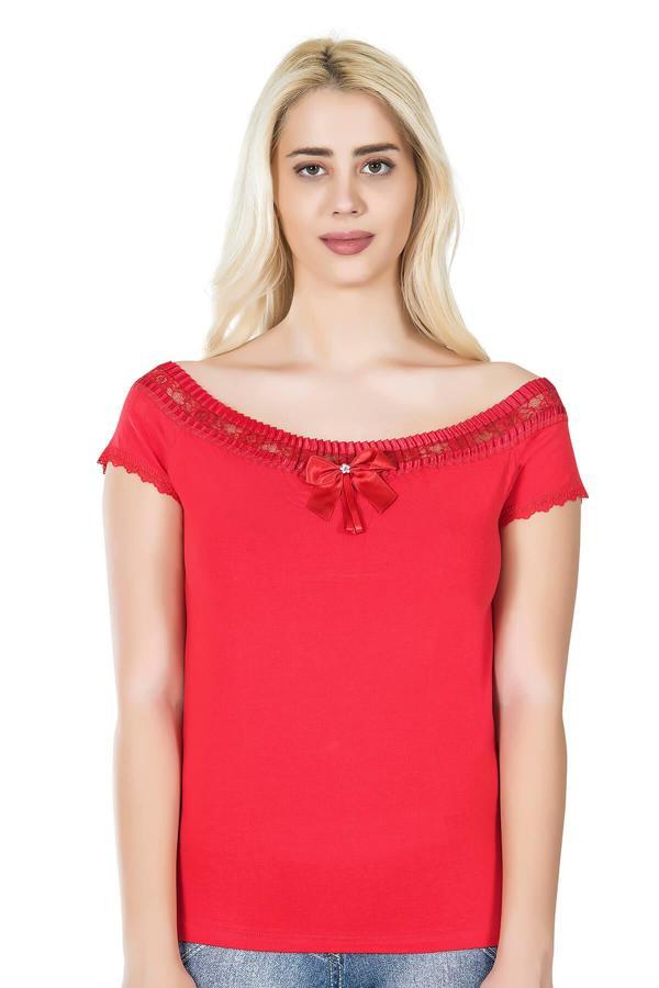 Dantelli Kadın Tişört 259 - Image 1