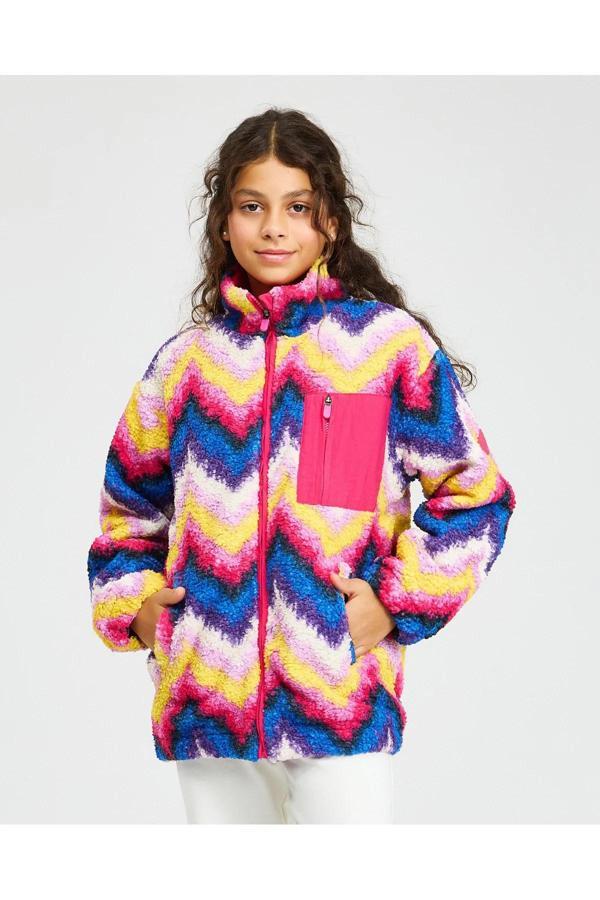 Skechers SK242139-831 G Outdoor Fleece Full Zip Sherpa Kız Çocuk Sweatshirt - Image 1