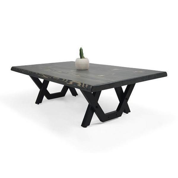 Doğal Ağaç Masif Hibrit Kütük Yemek Masası ve Sehpa 75cm x 115cm - Image 1