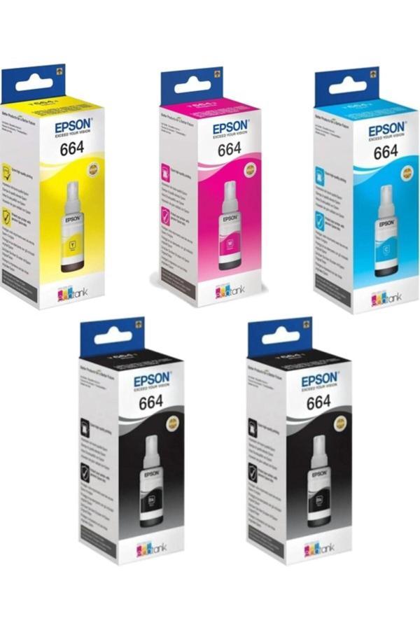 Epson 664 C13T66424A Multipack +1 Siyah Mürekkep Seti - Image 1