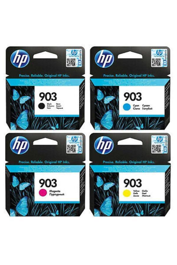 Hp 903 Standart 4'Lü Set Orijinal Kartuş - T6L95Ae / T6L87Ae / T6L91Ae / T6L99Ae - Image 1