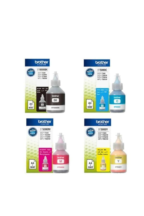 Brother Bt6000Bk / Bt5000C / Bt5000Y / Bt5000M 4'Lü Mürekkep Set - Image 1