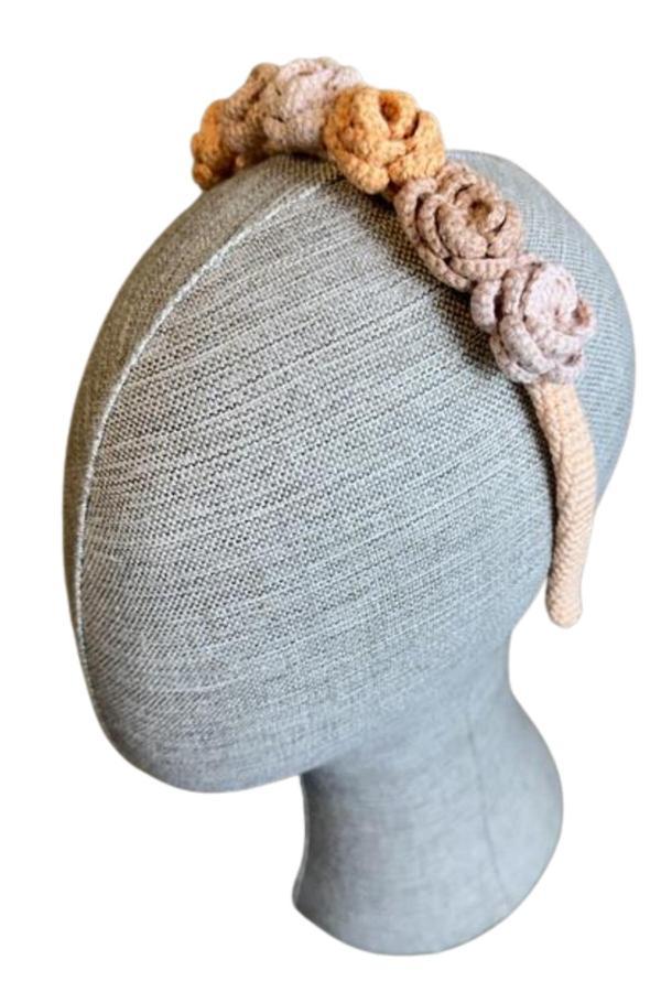 Uretti - İREM 3914 2901 El Yapımı Gül Tasarımlı Kız Çocuk Saç Aksesuarı / Taç - Image 1