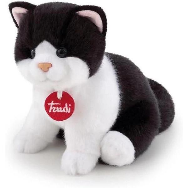 Trudi Peluş Siyah Beyaz Kedi 20 cm - Image 1