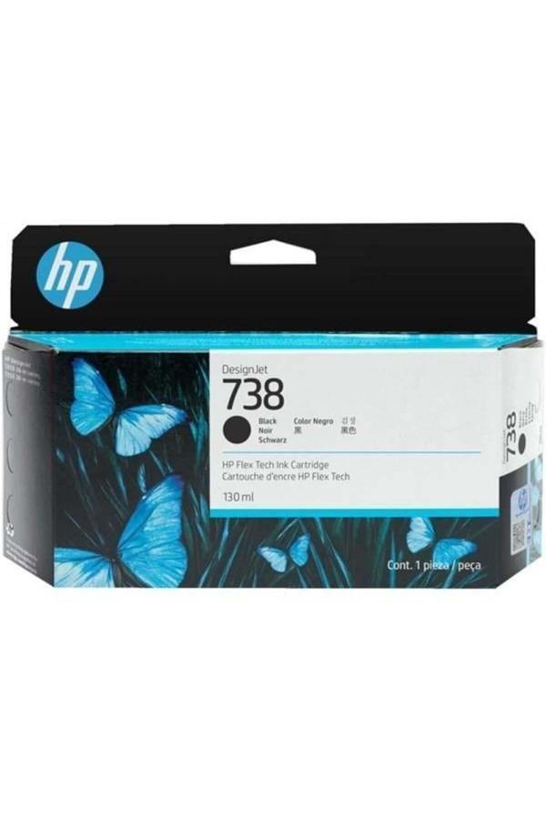 Hp 498N4A (738) Black Desıgnjet Ink 130 Ml - Image 1