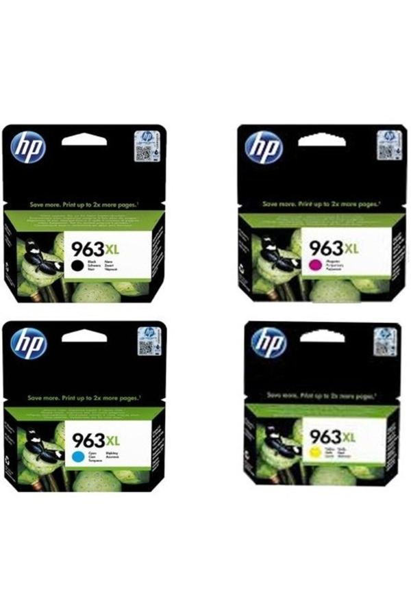 Hp Pzhb - 963Xl Sarı Kırmızı Mavi Siyah inal Kartuş Seti - Image 1