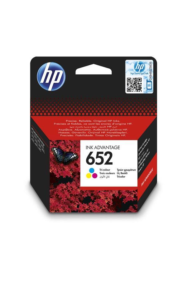 Hp 652 Cmy Mürekkep Kartuşu Üç Renkli F6V24Ae, Orijinal Kartuş - Image 1