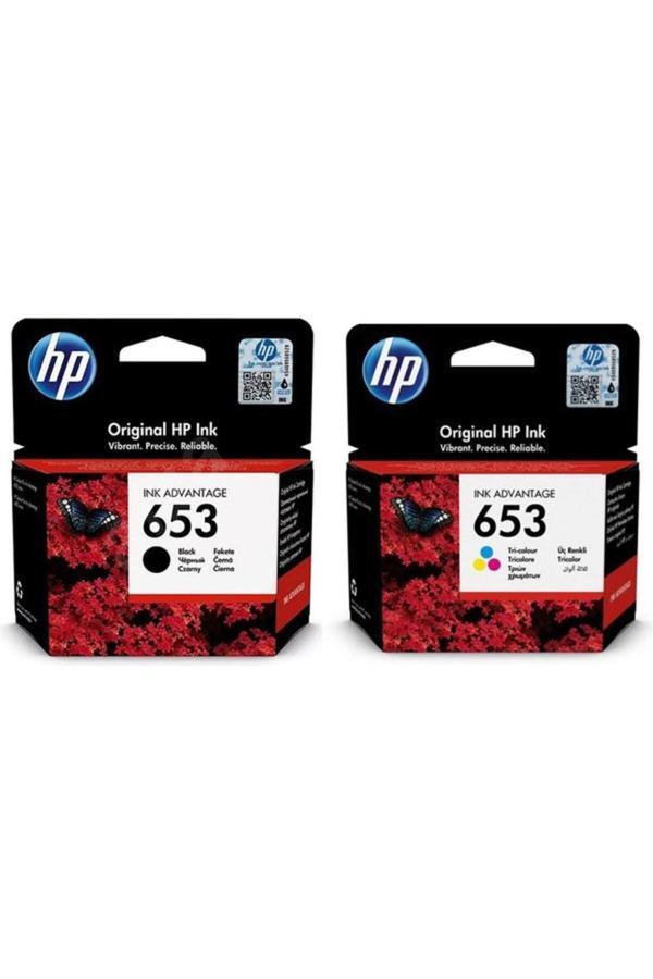 Hp 653 Renkli Ve Siyah 2 Li Set Kartuş - Image 1