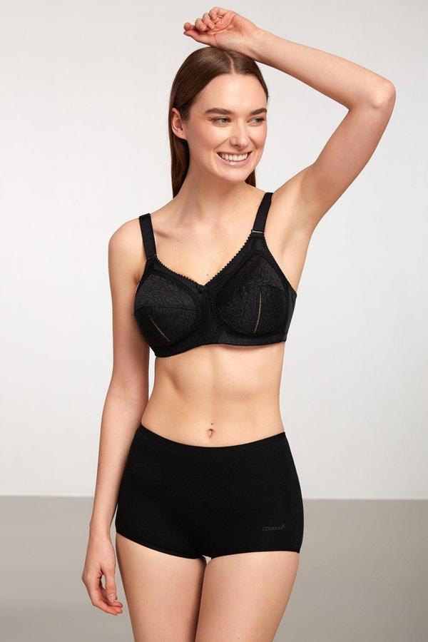 Kom Basic Kadın Short Külot 2li Siyah - Image 1