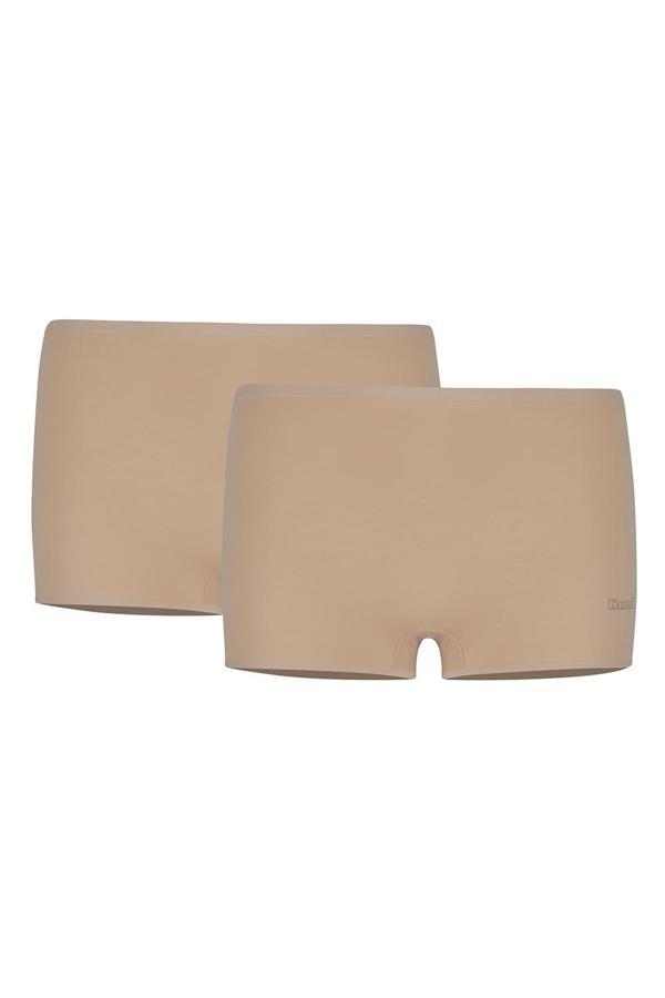 Kom Basic Kadın Short Külot 2li Ten Renk - Image 1