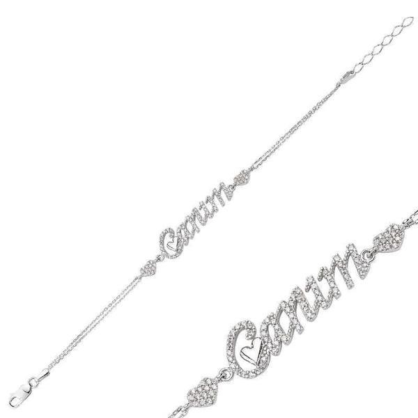 BlackCraft 925 Ayar Gümüş Canım Yazılı Bileklik (BC-DE8B79) - Image 1