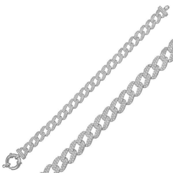 BlackCraft 925 Ayar Gümüş Taşlı Gurmet Bileklik (BC-3AF6F4) - Image 1