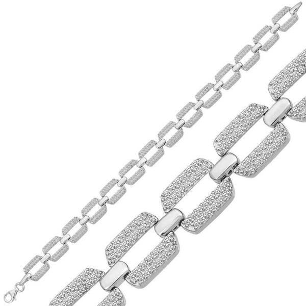 BlackCraft 925 Ayar Gümüş Zirkon Taşlı Kadın Bileklik (BC-04C823) - Image 1