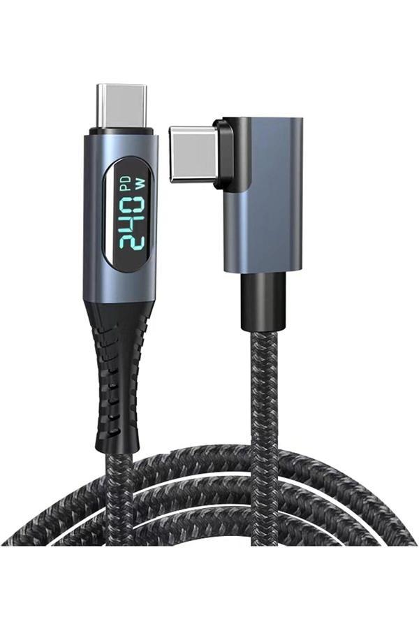 Coverzone Usb 4 Kablo, Thunderbolt Pd 240 W Çift Destekler 8K Hd Ekran Usb C Kablosu 8K@60Hz 40Gbps 1.2M Zr849 - Image 1